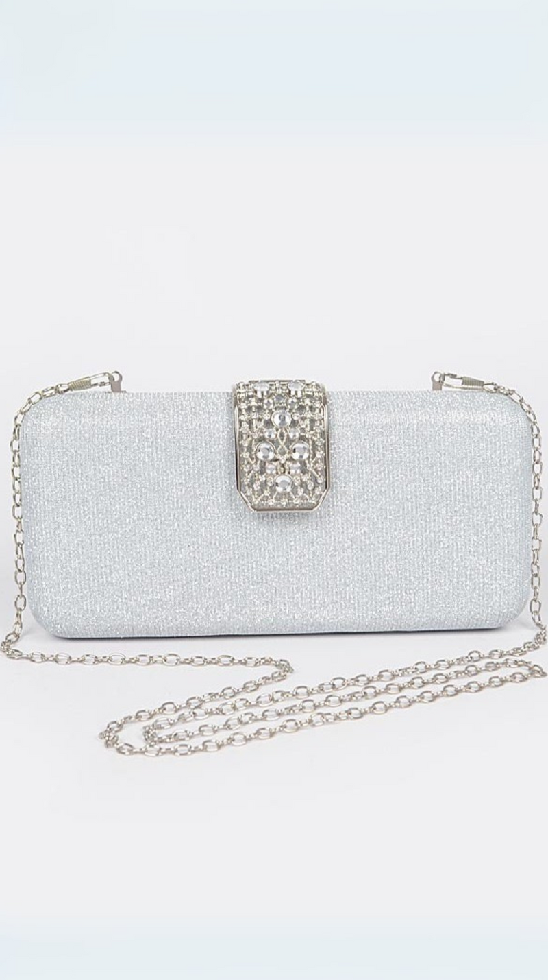 CLUTCH FRIDA SILVER