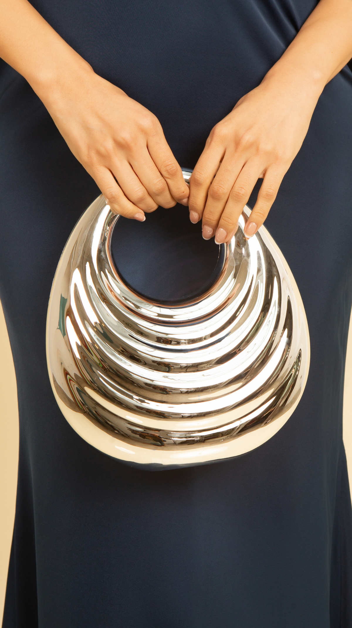 CLUTCH GLORIA SILVER