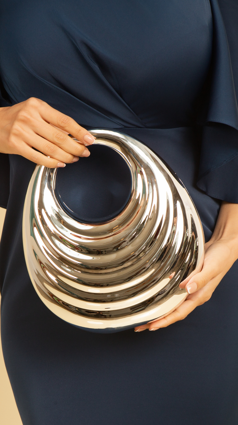CLUTCH GLORIA SILVER